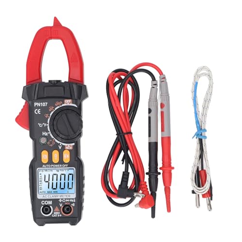 Zangenmessgerät, Digitaler Multimeter-Tester mit HD-Bildschirm, 600 V, 5999 Zähler, Spannung, Strom, Widerstand, Kapazität, Tester, Taschenlampe für Elektriker von Fafeicy