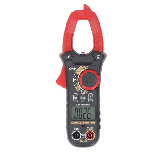 Zangenmultimeter, 1000 A AC DC Zangenmessgerät mit NCV, Taschenlampe und LCD-Hintergrundbeleuchtung für Strommessung, Spannung, Stromkreisprüfgerät von Fafeicy