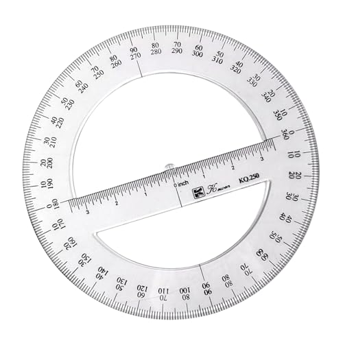 25 Cm Kreise Prospractor 360 Grad Prospractor Herrscher Math Tool Für Schulbüro Der Schulklasse Messung von Fahoujs