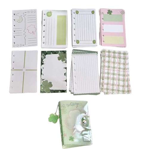 Ein 7-Sticker Organisatoren Binder Notebook Vierblatt Clovers Sticker Book Sammeln Album Aufkleberhalter Halterhalter Organisatoren von Fahoujs