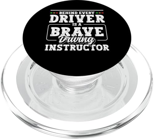 Behind Every Driver Is A Driving Instructor PopSockets PopGrip für MagSafe von Fahranfänger Fahrschüler Design