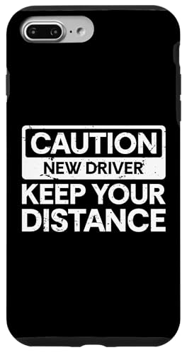 Hülle für iPhone 7 Plus/8 Plus Caution Keep Your Distance Learner Driver von Fahranfänger Fahrschüler Design