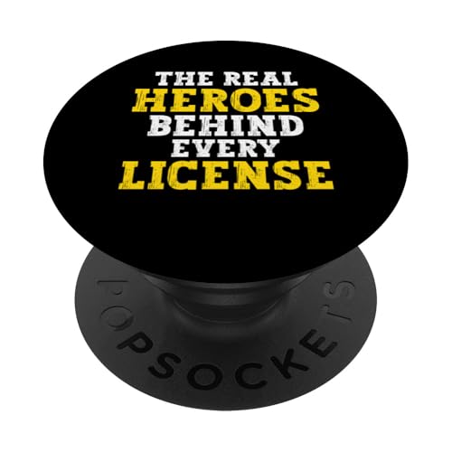 The Real Heroes Behind Every License Driving Instructor PopSockets Klebender PopGrip von Fahranfänger Fahrschüler Design