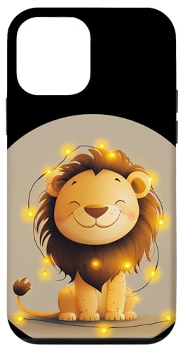 Hübscher Löwe mit Lichterkette für Jungen und Mädchen Hülle für iPhone 12 mini von Fairy Lights Lion