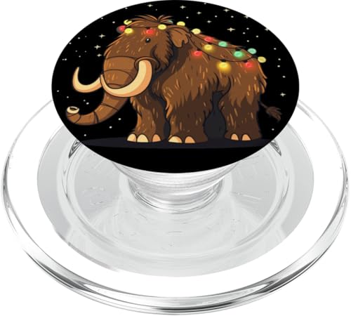 Hübsches Mammut mit Lichterkette für eine lustige Stimmung PopSockets PopGrip für MagSafe von Fairy Lights Mammoth