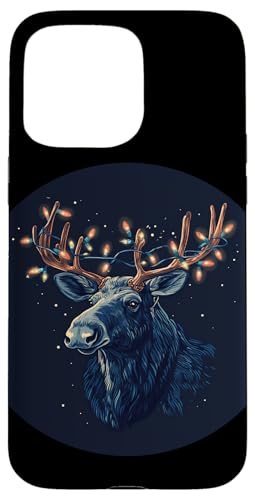 Hülle für iPhone 15 Pro Max Toller glänzender Elch für eine festliche Jahreszeit von Fairy Lights Moose