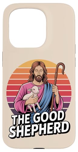 Jesus The Good Shepard Christian Retro Bibelvers Jesus Hülle für iPhone 15 Pro von Faith-Based Inspirational Quotes for Men & Women