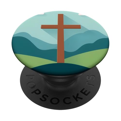 Jesus Christus Religion Glaube Gott Kreuz Glaube PopSockets Klebender PopGrip von Faith in God and Jesus