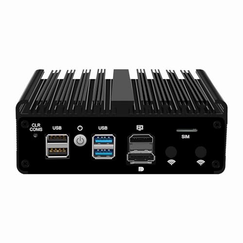 FakestarPC Firewall Micro Elektrohaushaltsgerät Core n4000,4X i226 – V 2,5 G Mini PC ohne Lüfter, 4 x USB, HDMI, DP, 1 x RJ45 COM, WiFi Solt PC Industrial, 8 GB Ddr4 128 GB SSD von FakestarPC