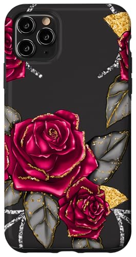 Hülle für iPhone 11 Pro Max Schwarz Grau Silber Rose Halloween Ernte Dankbare Jahreszeit von Fall Halloween Thanksgiving Gift Shop