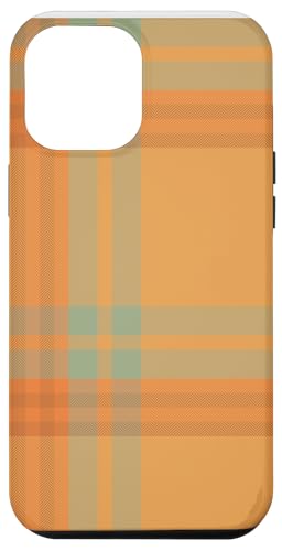 Hülle für iPhone 15 Pro Max Orange Grün Olive Halloween Plaid Ernte Dankbare Jahreszeit von Fall Halloween Thanksgiving Gift Shop