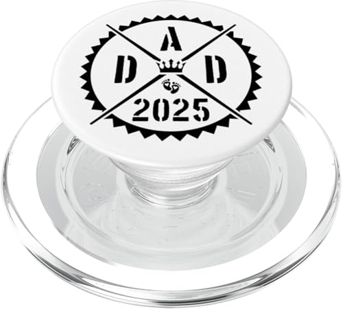 Dad 2025 Loading | Vater Baby Lustiges Zitat PopSockets PopGrip für MagSafe von Fam Fun Style Mood