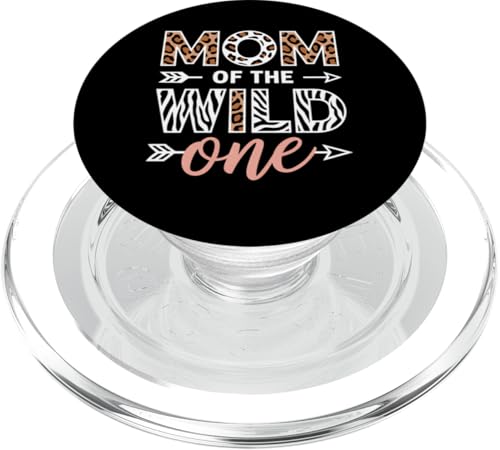 Mama of the Wild Ein Safari-Tierliebhaberin zum ersten Geburtstag PopSockets PopGrip für MagSafe von Family 365