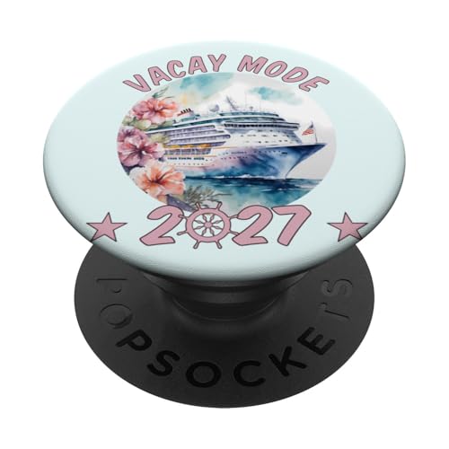 Familienurlaub 2027 Kreuzfahrtschiff Spaß PopSockets Klebender PopGrip von Family Cruise Time Adventures Cruise Ship Apparel