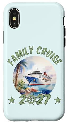 Kreuzfahrt-Abenteuer Familien-Matching-Kreuzfahrt 2027 Hülle für iPhone X/XS von Family Cruise Time Adventures Cruise Ship Apparel