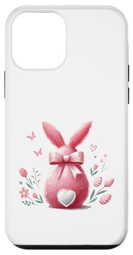 Osterhase rosa Pinselstrich Happy Easter Kokette Schleife Hülle für iPhone 12 mini von Family Easter Day Gifts