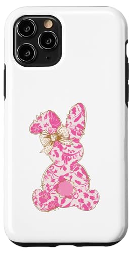 Hülle für iPhone 11 Pro Osterschleife, trendig, mädchenhaft, rosa, ästhetisch, Kokette von Family Easter Outfits Boy Girl Clothes Kids Gifts