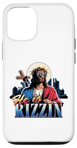 Hülle für iPhone 12/12 Pro He is Rizzin Jesus Ostern Shirt Christus Ostern Tag Männer Frauen von Family Easter Outfits Boy Girl Clothes Kids Gifts