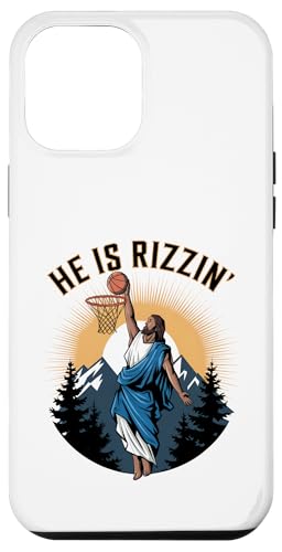 Hülle für iPhone 12 Pro Max He Is Rizzin Jesus Shirt Ostern Tag Basketball Herren Damen von Family Easter Outfits Boy Girl Clothes Kids Gifts