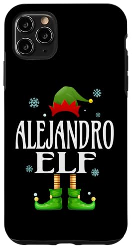 Hülle für iPhone 11 Pro Max ALEJANDRO Elf Xmas Funny Herren Familie Matching Christmas von Family Holiday Matching Christmas Elf Gifts.