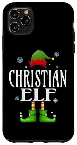 Hülle für iPhone 11 Pro Max Christliche Elfe Xmas Lustig Herren Familie Passende Weihnachten von Family Holiday Matching Christmas Elf Gifts.