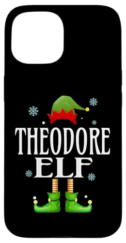 Hülle für iPhone 15 Theodore Elf Xmas Lustig Herren Familie Passende Weihnachten von Family Holiday Matching Christmas Elf Gifts.