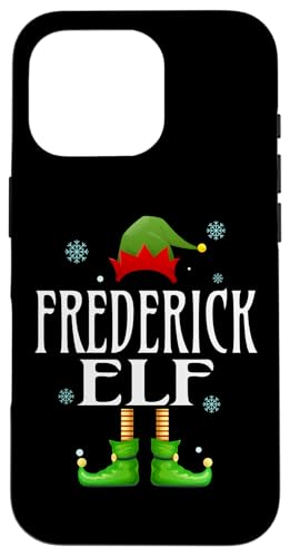 Hülle für iPhone 16 Pro Frederick Elf Xmas Lustig Herren Familie Passende Weihnachten von Family Holiday Matching Christmas Elf Gifts.