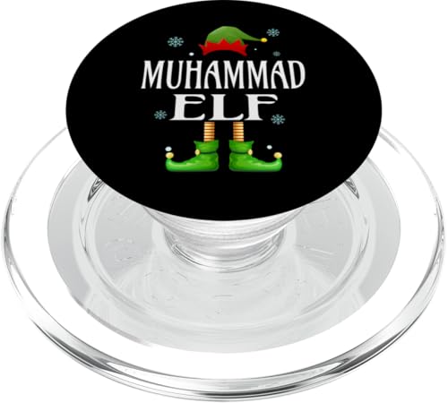 MUHAMMAD Elf Xmas Lustig Herren Familie Passende Weihnachten PopSockets PopGrip für MagSafe von Family Holiday Matching Christmas Elf Gifts.