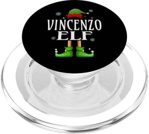 VINCENZO Elf Xmas Lustig Herren Familie Passende Weihnachten PopSockets PopGrip für MagSafe von Family Holiday Matching Christmas Elf Gifts.