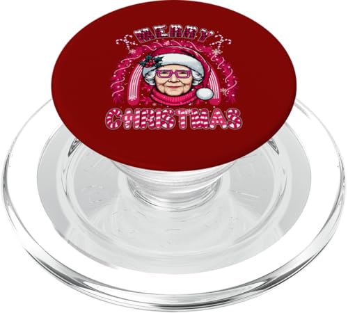 Merry Christmas Santa Woman Rainbow Costume Pink PopSockets PopGrip für MagSafe von Family Lover Christmas Costume