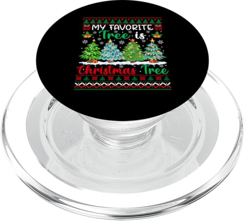 My Tree Is Christmas Trees Pulloverfamilie mit bunten Bäumen PopSockets PopGrip für MagSafe von Family Lover Christmas Costume