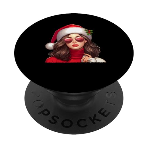 Xmas Woman Sunglasses Lover Family Matching Funny Parties PopSockets mit austauschbarem PopGrip von Family Lover Christmas Costume