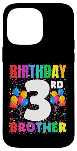 Hülle für iPhone 14 Pro Max 3 Years Old It's My 3rd Birthday Crew Luftballons für Bruder von Family Match Birthday Toddler, Boys , Bday Outfit