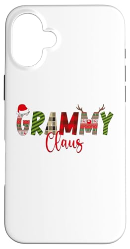 Hülle für iPhone 16 Plus Weihnachtsmütze Gigi Claus Weihnachtsmütze Rentier Familie Matching von Family Matching Christmas Claus Reindeeer apparel