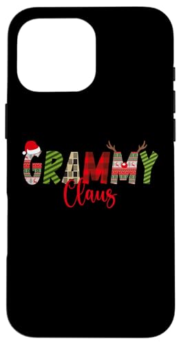 Hülle für iPhone 16 Pro Max Weihnachtsmütze Grammy Claus Weihnachtsmütze Rentier Familie Matching von Family Matching Christmas Claus Reindeeer apparel