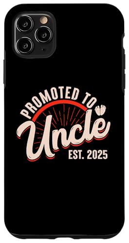 Hülle für iPhone 11 Pro Max Promoted to Uncle Est 2025 New Funny 1st Time Uncle 2025 von Family Matching First Child Co.