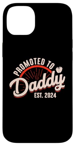 Hülle für iPhone 14 Plus Promoted to Daddy Est 2024 Funny 1st Time Dad Daddy 2024 von Family Matching First Child Co.