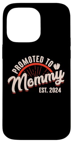 Hülle für iPhone 14 Pro Max Promoted to Mommy Est 2024 Funny 1st Time Mom Mommy 2024 von Family Matching First Child Co.