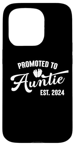 Hülle für iPhone 15 Pro Promoted to Auntie Est 2024 Aunt First Time Auntie 2024 von Family Matching First Child Co.