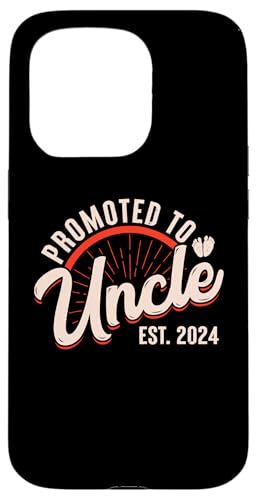 Hülle für iPhone 15 Pro Promoted to Uncle Est 2024 New Funny 1st Time Uncle 2024 von Family Matching First Child Co.