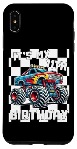 Hülle für iPhone XS Max 11 Jahre alter Junge, es ist mein 11. Geburtstag, Monster Truck für Jungen von Family Matching Kids Monster trucks Birthday Gifts