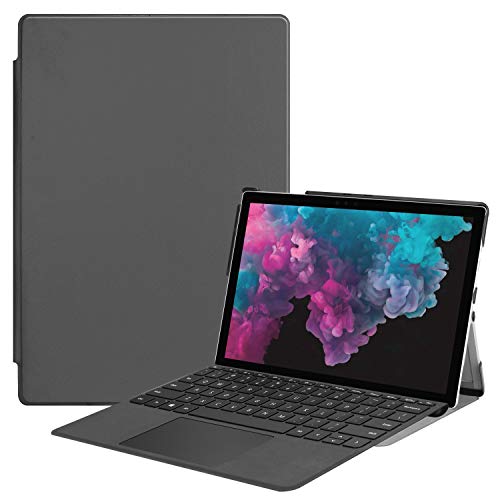 FanTing Hülle für Microsoft Surface Pro 4/Pro 5/Pro 6/Pro 7 Tablette,Ultradünne, Exquisite Erscheinung,mit Standfunction,für Microsoft Surface Pro 4/Pro 5/Pro 6/Pro 7 Tablette -Grau von FanTing