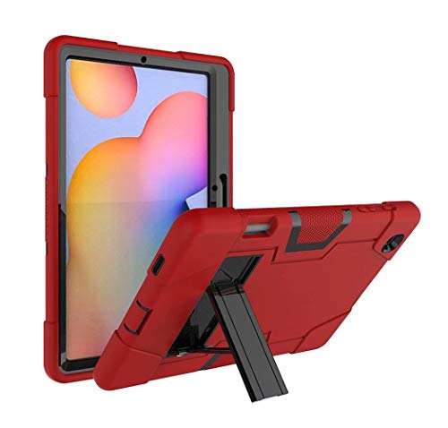 FanTing für Huawei MediaPad M6 8.4 Schutzhülle, mit Halterung,All-Inclusive-Design, dreilagiger ultradünner, stoßfester Schutzhülle für Huawei MediaPad M6 8.4-Rot+Schwarz von FanTing