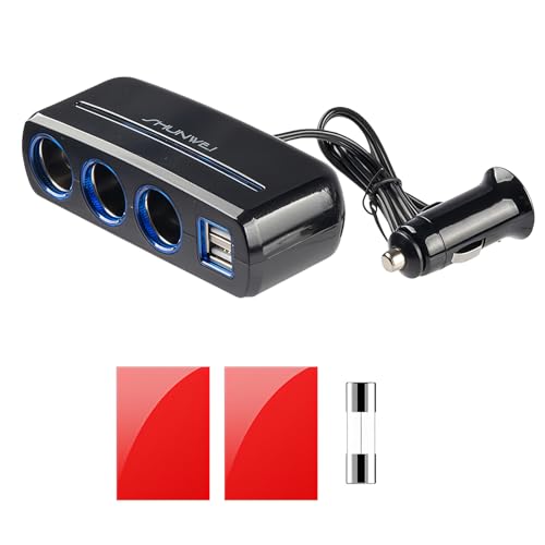 120W Zigarettenanzünder Adapter, 12v Steckdose, Auto Ladegerät Adapter, Mini USB Adapter Auto, Car Charger Ladegerät für Dashcam, GPS, Autokamera von Fangehong