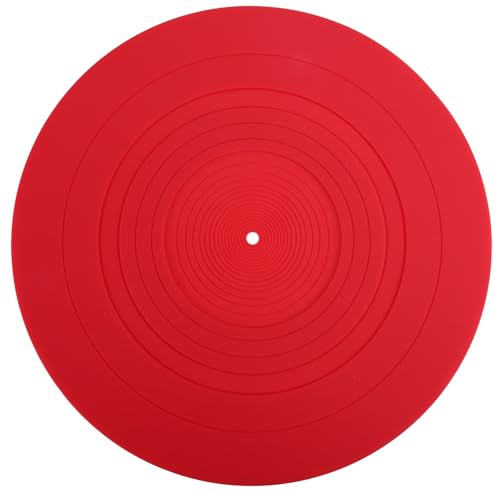 Fangxuee 295mm Silikon-Drehtellermatte, Antivibrations-Slipmat, Schallplattenmatte für LP-Vinyl-Spieler, Audiowiedergabe-Zubehör. von Fangxuee