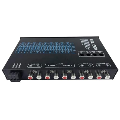 Fangxuee Auto Cube 9-Band-Grafik-Equalizer Digitales Auto-Audio -EQ9 Vollständiger Auto-Verstärker-Equalizer mit Einstellbarem Filter von Fangxuee