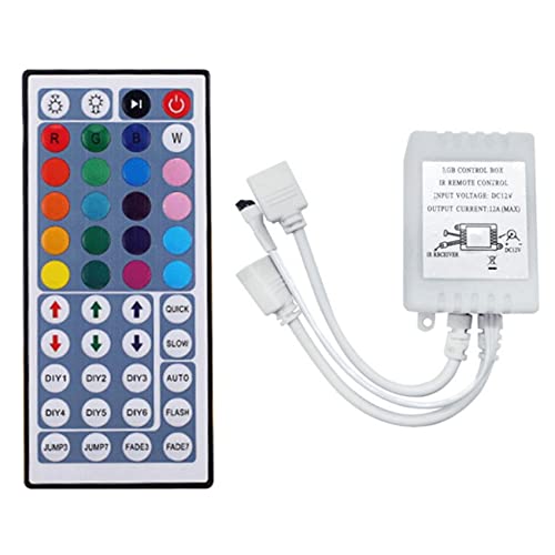 Fangxuee DC12V RGB-LED-Controller + 44 Tasten Fernbedienung RGB-Steuerbox IR-Lichtstreifen-Controller für 2835 5050 RGB-Lichtstreifen von Fangxuee