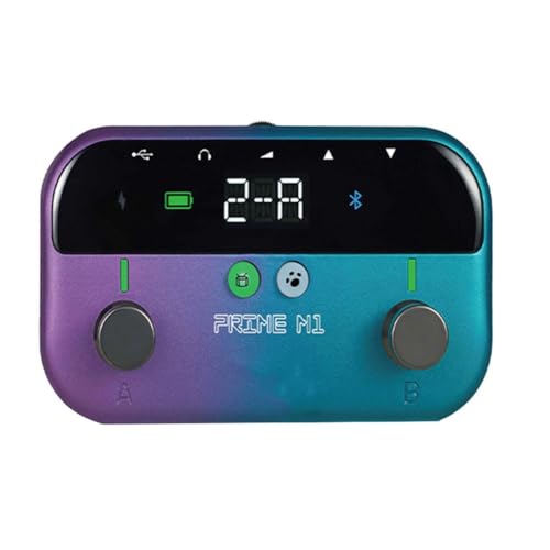 Fangxuee Gitarren-Pedal für PRIMES1 M1 Effektgeräte mit 149 Gitarreneffekten Drum-Machine-Tuner Unterstützung Bluetooth Eingebauter A von Fangxuee