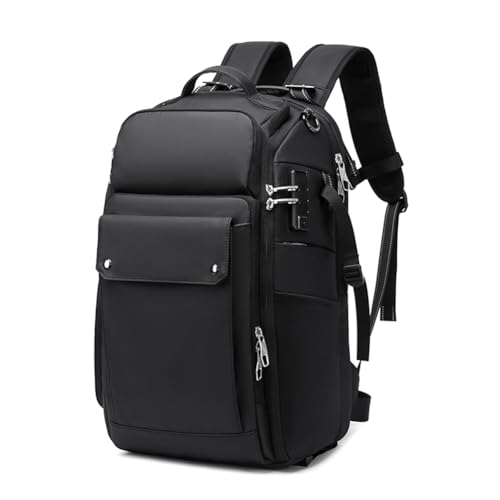 Fangxuee Großer Fotografie-Kamerarucksack, Wasserdichter Professioneller DSLR-Kamerarucksack, Stilvoller Laptoprucksack mit Zahlenschloss von Fangxuee