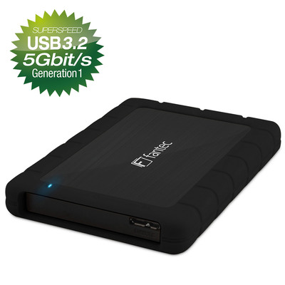 FANTEC AluPro U3 (schwarz) Gehäuse 2,5, USB 3.2 von Fantec